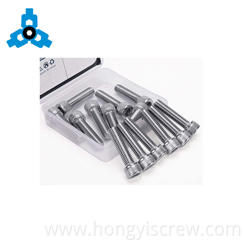 Stainless Steel Hexagon Socket Head Screws Inner Hex Head Screws Full Tooth OEM Length Stock Support